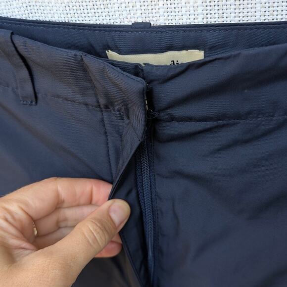 Anthropologie Du Paradis Navy High-rise Wide-Leg Trouser Pants - Picture 5 of 11